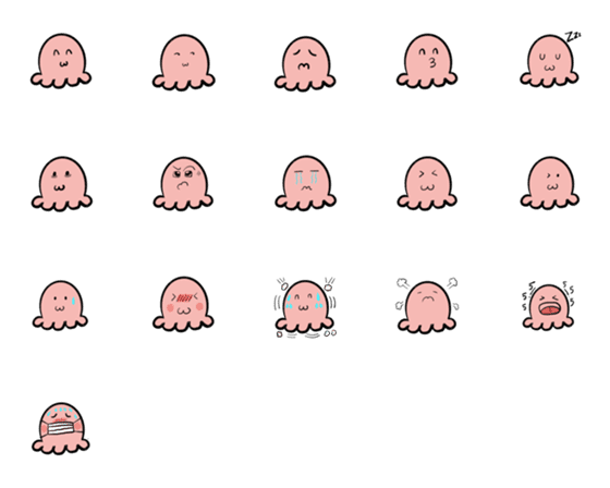 [LINE絵文字]octopus cuteの画像一覧