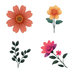 [LINE絵文字] 森の花コレクションの画像