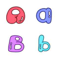 [LINE絵文字] cute alphabet, chubbyの画像