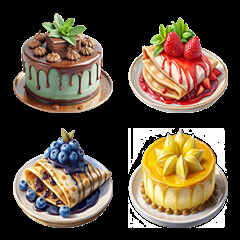 Dessert Menu:Eat Delicious(Emoji)Dukdik4の絵文字メイン画像