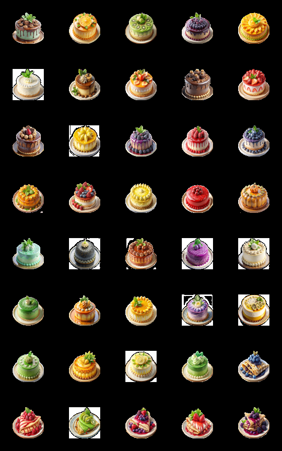 [LINE絵文字]Dessert Menu:Eat Delicious(Emoji)Dukdik4の画像一覧