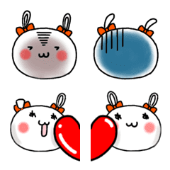 [LINE絵文字] 並べて楽しい♥️うさぎ絵文字♥️の画像