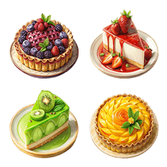 [LINE絵文字] Dessert Menu : Eat Delicious (Emoji) 3の画像