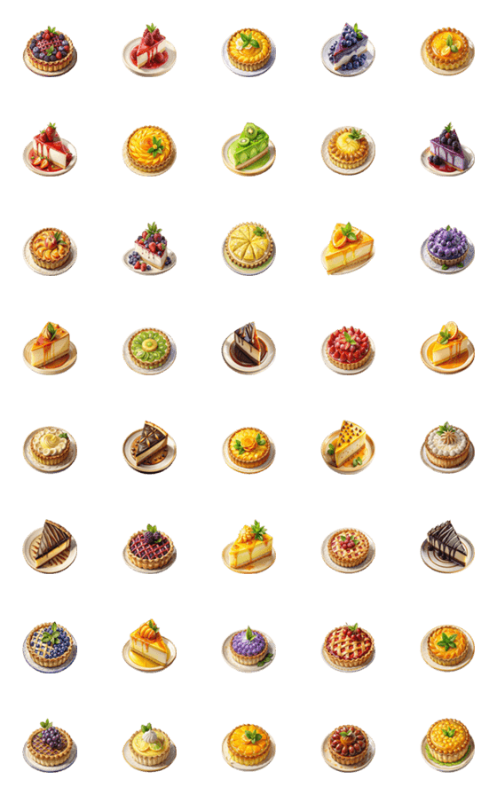 [LINE絵文字]Dessert Menu : Eat Delicious (Emoji) 3の画像一覧