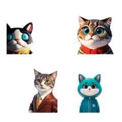 [LINE絵文字] Cats in various workplace settingsの画像