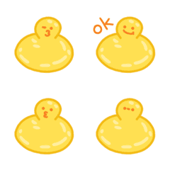[LINE絵文字] Emoji - yellow duck duckの画像