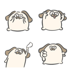 [LINE絵文字] Mochi's first Emojiの画像