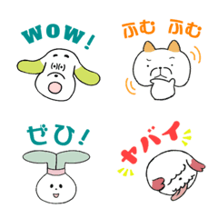 [LINE絵文字] ペンペとピンピ スタンプにも使える絵文字の画像