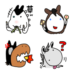 馬味えもじの絵文字メイン画像