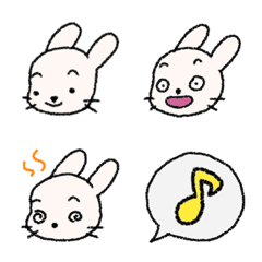 [LINE絵文字] 表現豊かなうさぎのうさぽ♪の画像