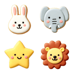 どうぶつ クッキー 絵文字7の絵文字メイン画像