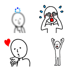 [LINE絵文字] 動く！謎の人emojiの画像