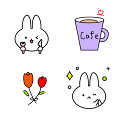 [LINE絵文字] 【と〜っても使いやすい♡うさぎ】＆日常の画像