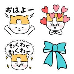 [LINE絵文字] 金髪になった愛重黒猫人間の画像