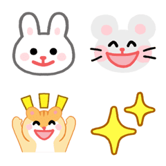 ウサギ・ネズミ・リスの絵文字の絵文字メイン画像