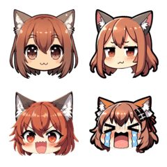 [LINE絵文字] ChaCha CatGirlの画像