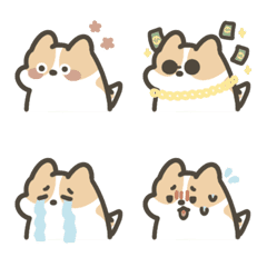 [LINE絵文字] Caohui Corgi Emojiの画像