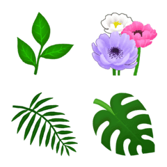 [LINE絵文字] 植物の絵文字（花、樹木、草）修正版2の画像