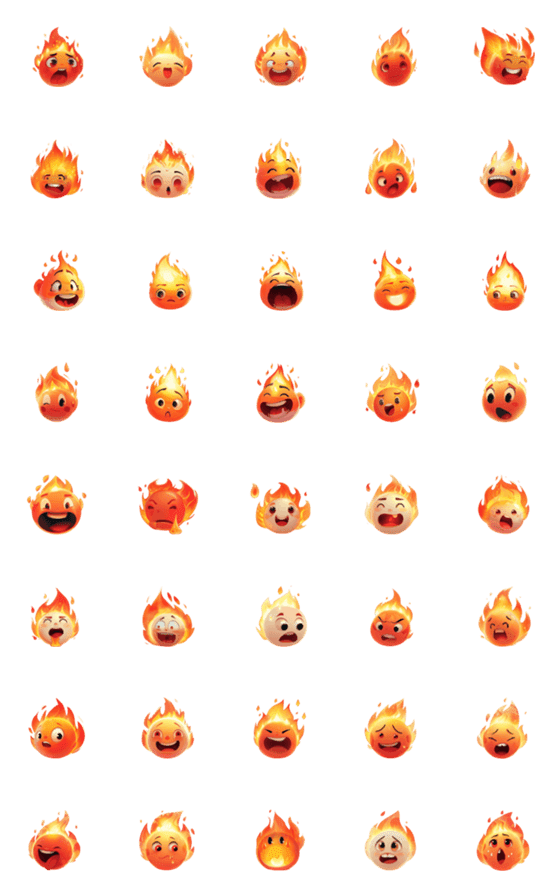 [LINE絵文字]hot head emojiの画像一覧