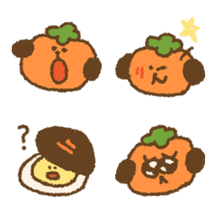 [LINE絵文字] Perpy the persimmon puppyの画像