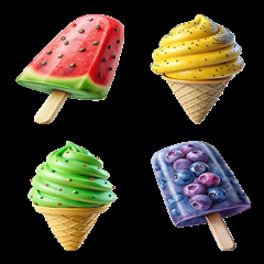[LINE絵文字] Dessert Menu:Eat Delicious(Emoji)Dukdik7の画像