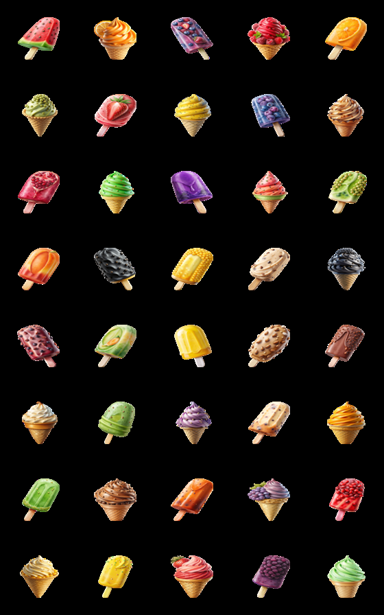 [LINE絵文字]Dessert Menu:Eat Delicious(Emoji)Dukdik7の画像一覧