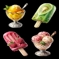 [LINE絵文字] Dessert Menu:Eat Delicious(Emoji)Dukdik6の画像