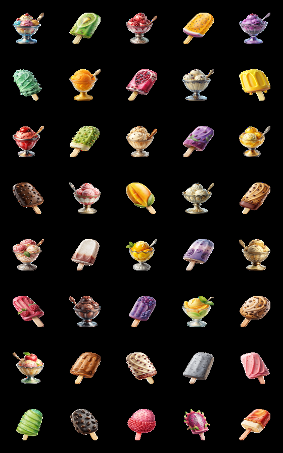 [LINE絵文字]Dessert Menu:Eat Delicious(Emoji)Dukdik6の画像一覧