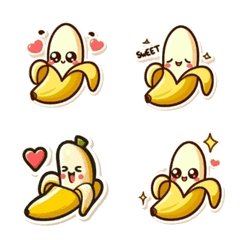 [LINE絵文字] banana in loveの画像