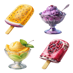 [LINE絵文字] Dessert Menu : Eat Delicious (Emoji) 6の画像