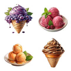 [LINE絵文字] Dessert Menu : Eat Delicious (Emoji) 8の画像