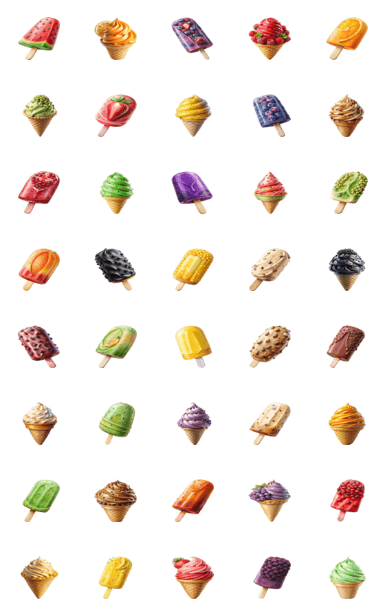 [LINE絵文字]Dessert Menu : Eat Delicious (Emoji) 7の画像一覧