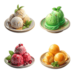 [LINE絵文字] Dessert Menu : Eat Delicious (Emoji) 9の画像