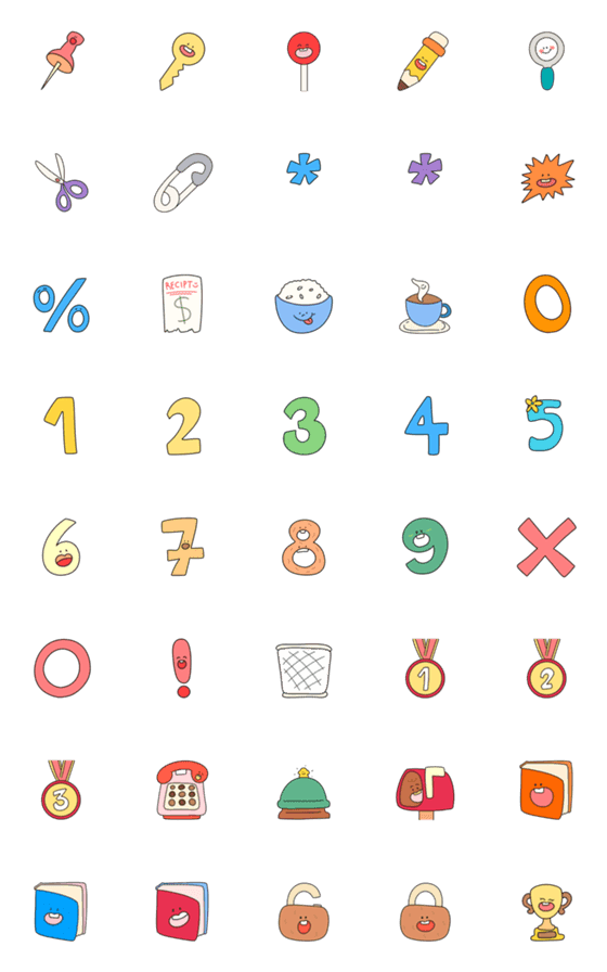 [LINE絵文字]EMOJI ICON Office Cutenessの画像一覧