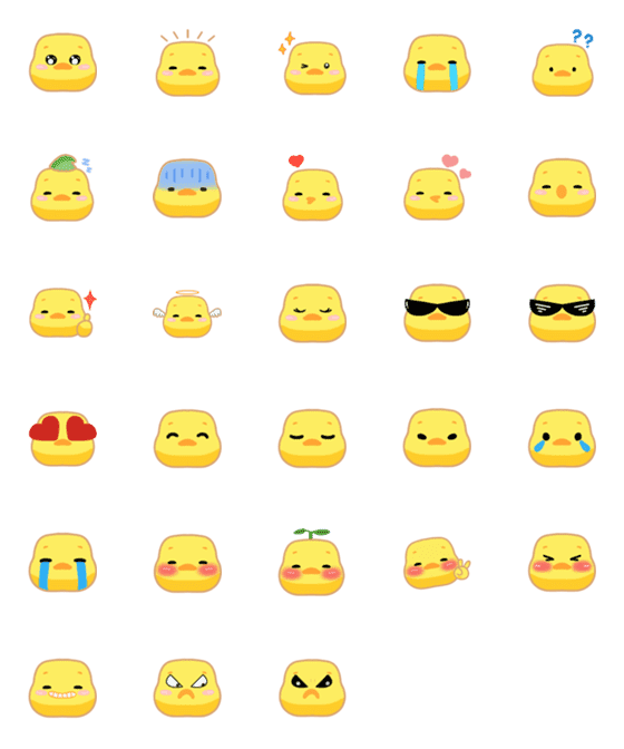 [LINE絵文字]yellow duck jaの画像一覧