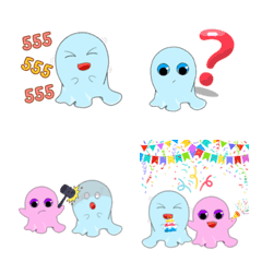 [LINE絵文字] little ghost coupleの画像