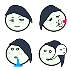 [LINE絵文字] Junjunの毎日の顔絵文字の画像