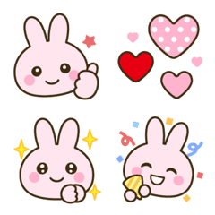 [LINE絵文字] ずっと使える！うさぎちゃん絵文字の画像