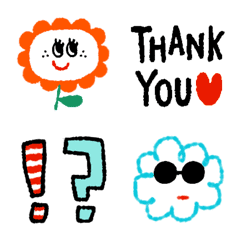 [LINE絵文字] カラフル♪落書きSTYLE♡の画像
