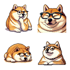 真面目なふとっちょ柴犬 絵文字の絵文字メイン画像