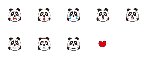 [LINE絵文字]PANDA-1の画像一覧