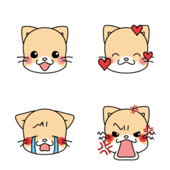 [LINE絵文字] 動く！ほぼ茶色いシロの画像