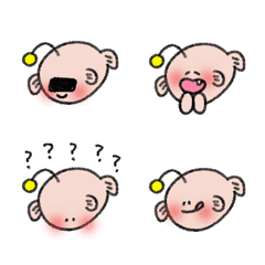 [LINE絵文字] アンコウ 顔を赤らめる 絵文字の画像