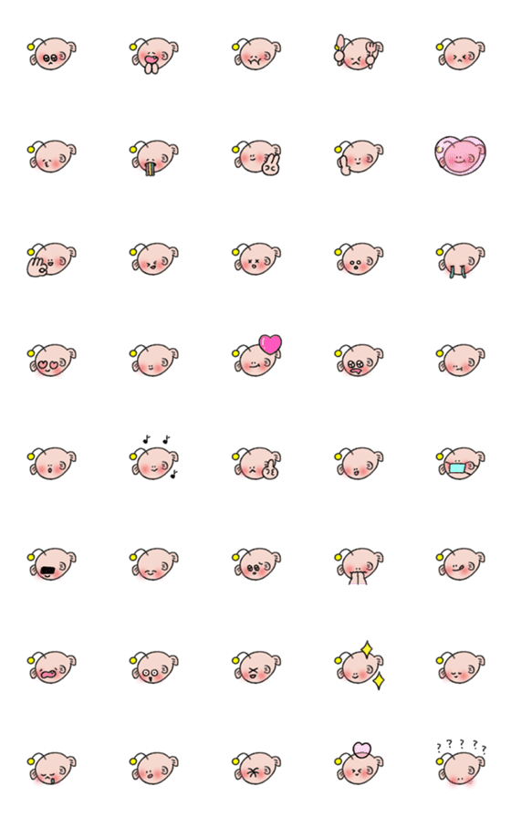 [LINE絵文字]アンコウ 顔を赤らめる 絵文字の画像一覧