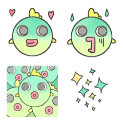 [LINE絵文字] のほほんふぐの画像