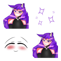 [LINE絵文字] Purple emojijyyyの画像