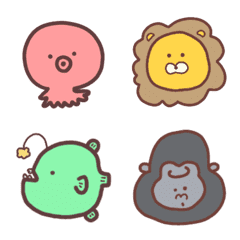[LINE絵文字] ゆるいどうぶつ絵文字2。の画像