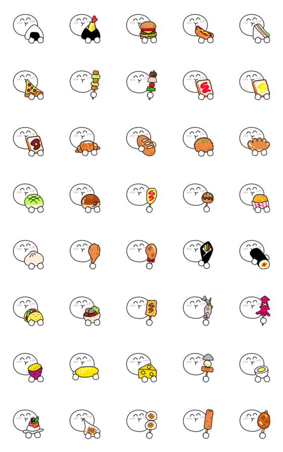 [LINE絵文字]もぐもぐちゃんの画像一覧