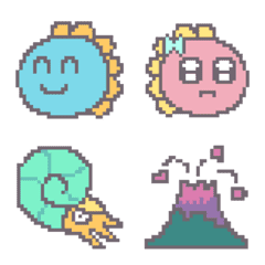 へたっぴドット絵文字昔の生き物の絵文字メイン画像