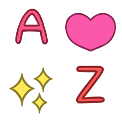 simple letters 1の絵文字メイン画像